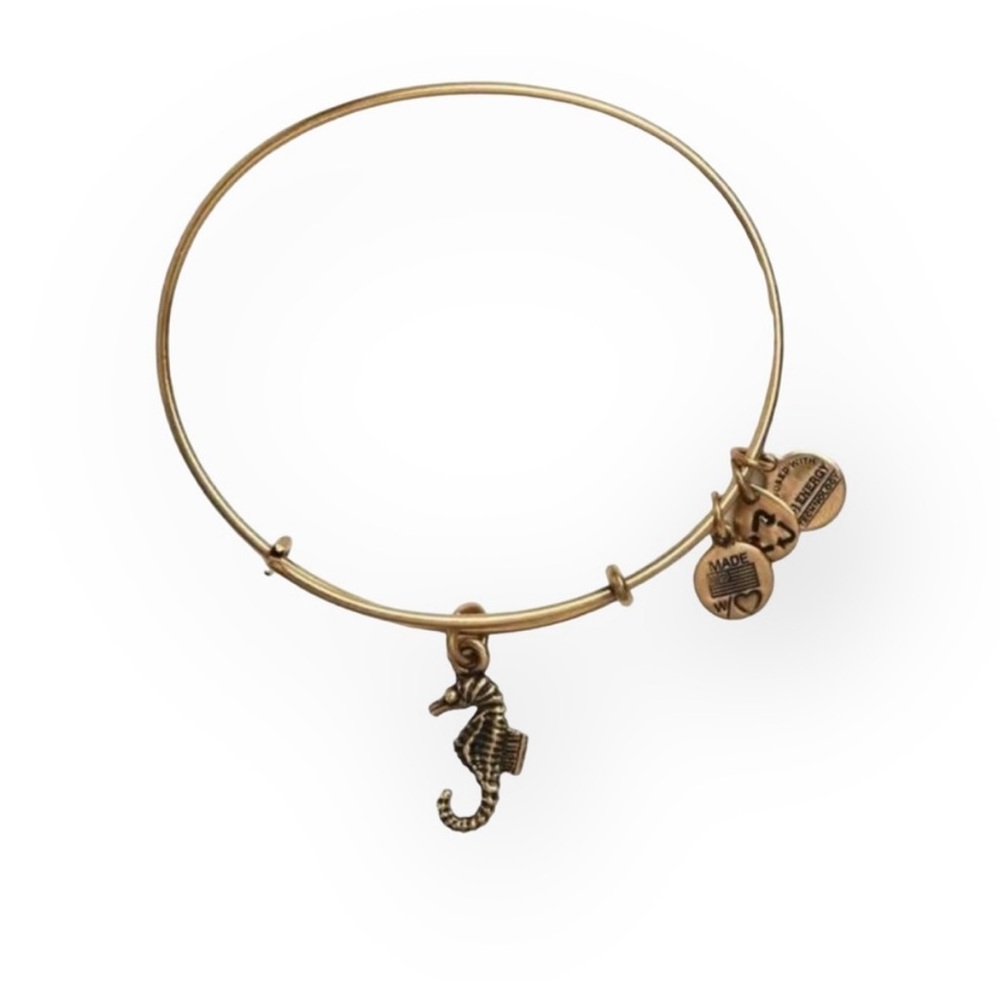 Alex and Ani Gold Seahorse Charm Bracelet
